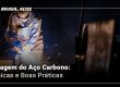 Soldagem do Aço Carbono e a imagem possui o texto Soldagem do Aço Carbono: Técnicas e Boas Práticas